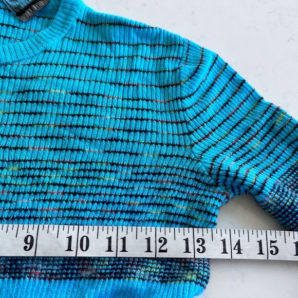 M Missoni Collection patterned intarsia-knit wool blend Sky sweater size 38/ US2 - Picture 14 of 14